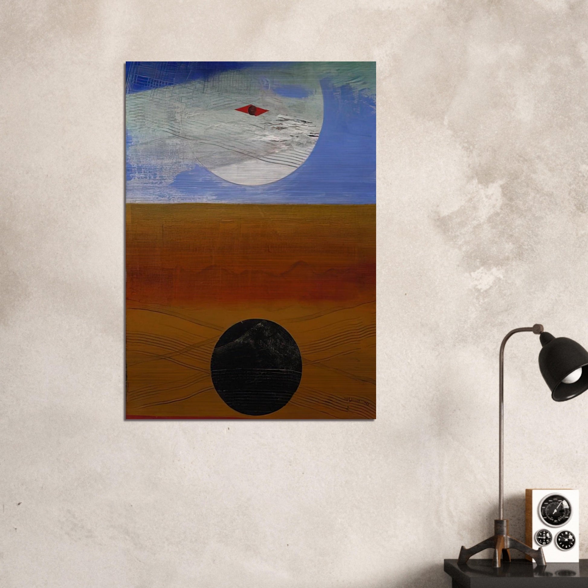 Sea and Sun - Max Ernst Brushed Aluminum Print - 70x100 cm / 28x40 inches | Max Ernst Aluminum Print | Max Ernst Prints