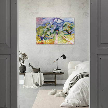 PROMENADE DES OLIVIERS 1905 - Henri Matisse Brushed Aluminum Print - 70x100 cm / 28x40 inches | Henri Matisse Aluminum Print | Henri Matisse Prints