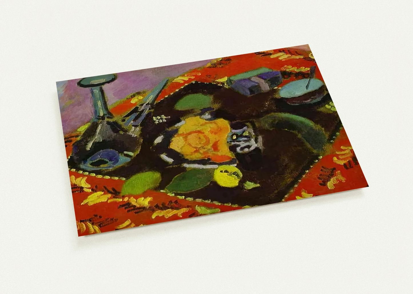 DISHES AND FRUIT 1906 By Henri Matisse Pack of 10 Post Cards | Henri Matisse Post Cards | A6 (10.5 x 14.8 cm) - 4.1 x 5.8 inches