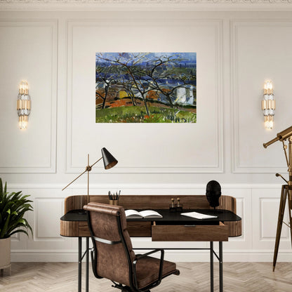 LANDSCAPE NEAR CHATOU 1904 - Andre Derain Brushed Aluminum Print - 70x100 cm / 28x40 inches | Andre Derain Aluminum Print | Andre Derain Prints