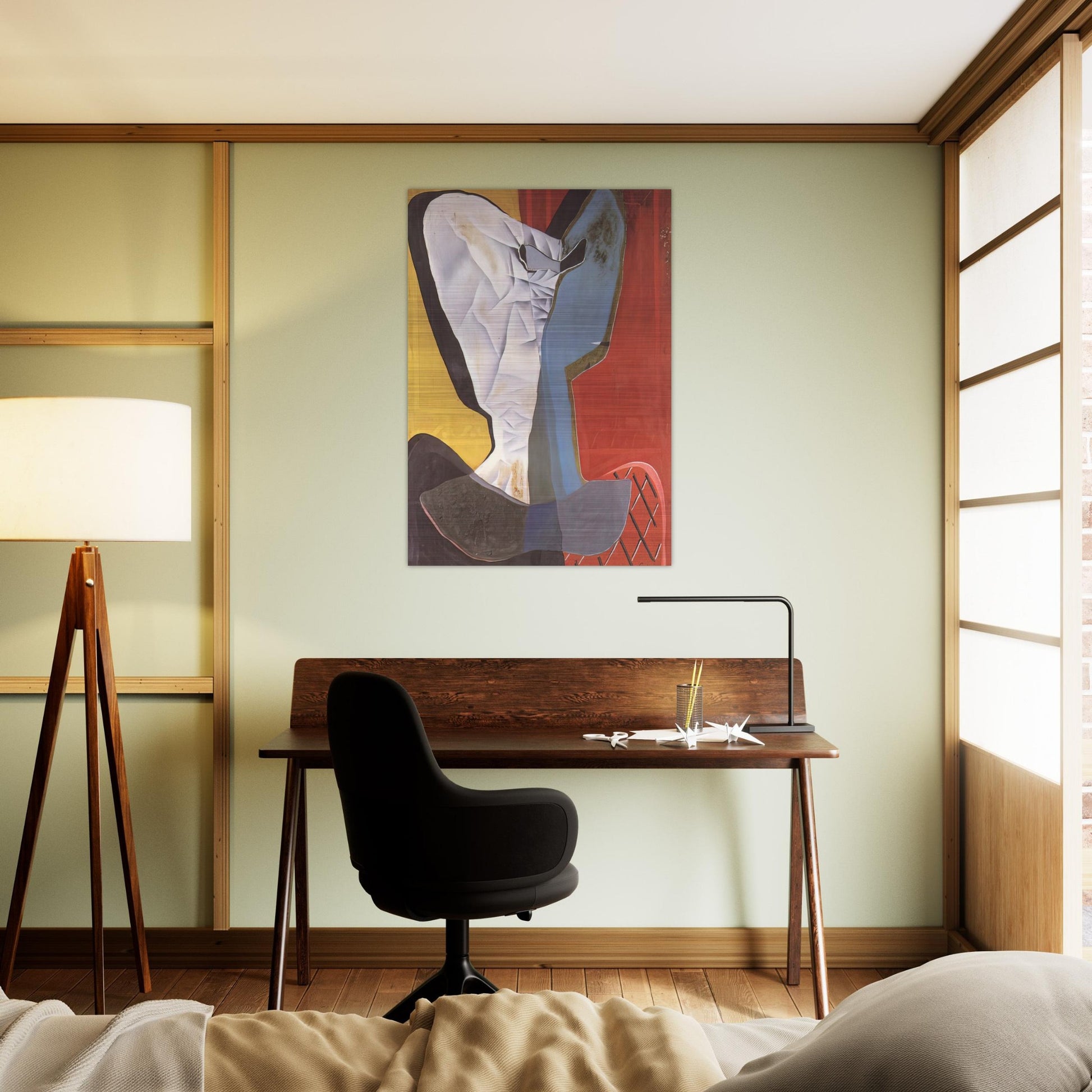 HARLEQUIN 1927 - Salvador Dali Brushed Aluminum Print - 70x100 cm / 28x40 inches | Salvador Dali Aluminum Print | Salvador Dali Prints