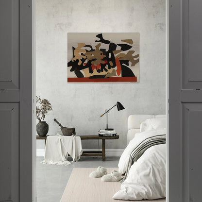 Red Boat - 1964 - Robert Goodnough Brushed Aluminum Print - 70x100 cm / 28x40 inches | Robert Goodnough Aluminum Print | Robert Goodnough Prints