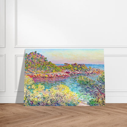 Landscape near Montecarlo - claude monet Brushed Aluminum Print - 70x100 cm / 28x40 inches | claude monet Aluminum Print | claude monet Prints