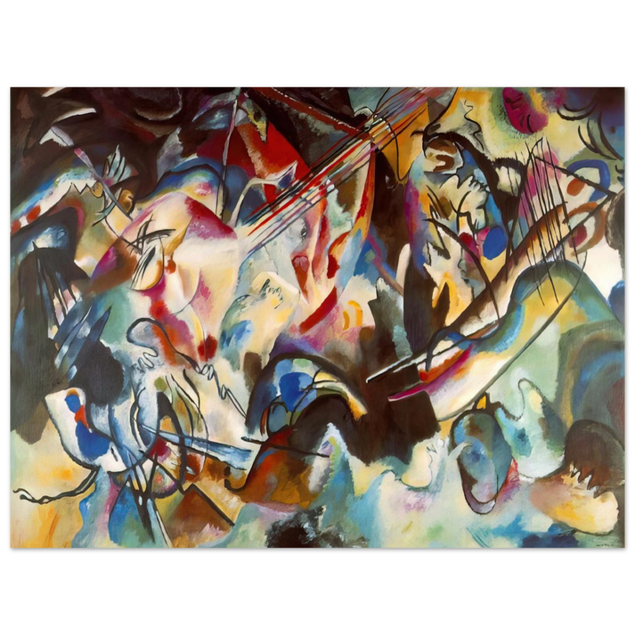 Wassily Kandinsky - COMPOSITION VI 1913  75x100 cm / 30x40inches Fine Art Poster