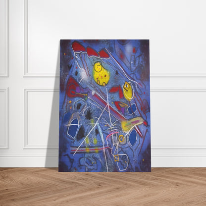 REDNESS OF BLUE 1996 - Roberto Matta Brushed Aluminum Print - 70x100 cm / 28x40 inches | Roberto Matta Aluminum Print | Roberto Matta Prints