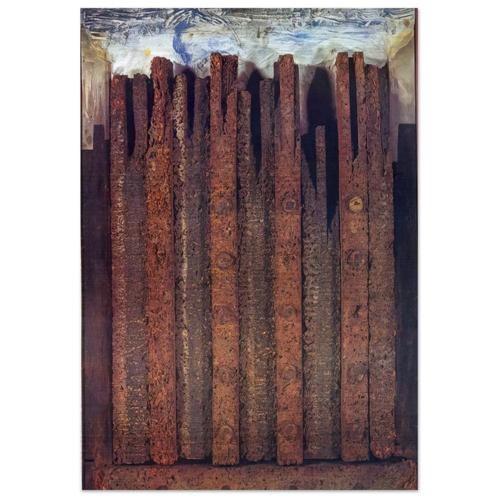 Dadaville - Max Ernst Brushed Aluminum Print - 70x100 cm / 28x40 inches | Max Ernst Aluminum Print | Max Ernst Prints