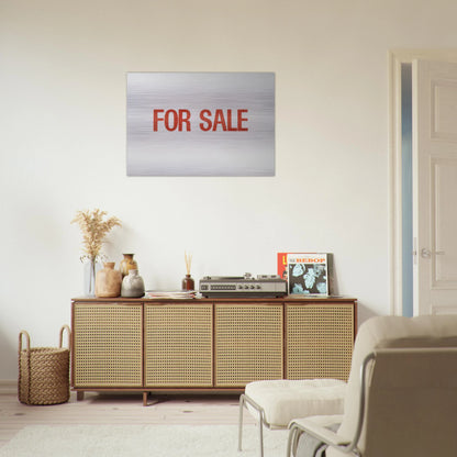 For Sale - 1962 - Billy Apple Brushed Aluminum Print - 70x100 cm / 28x40 inches | Billy Apple Aluminum Print | Billy Apple Prints