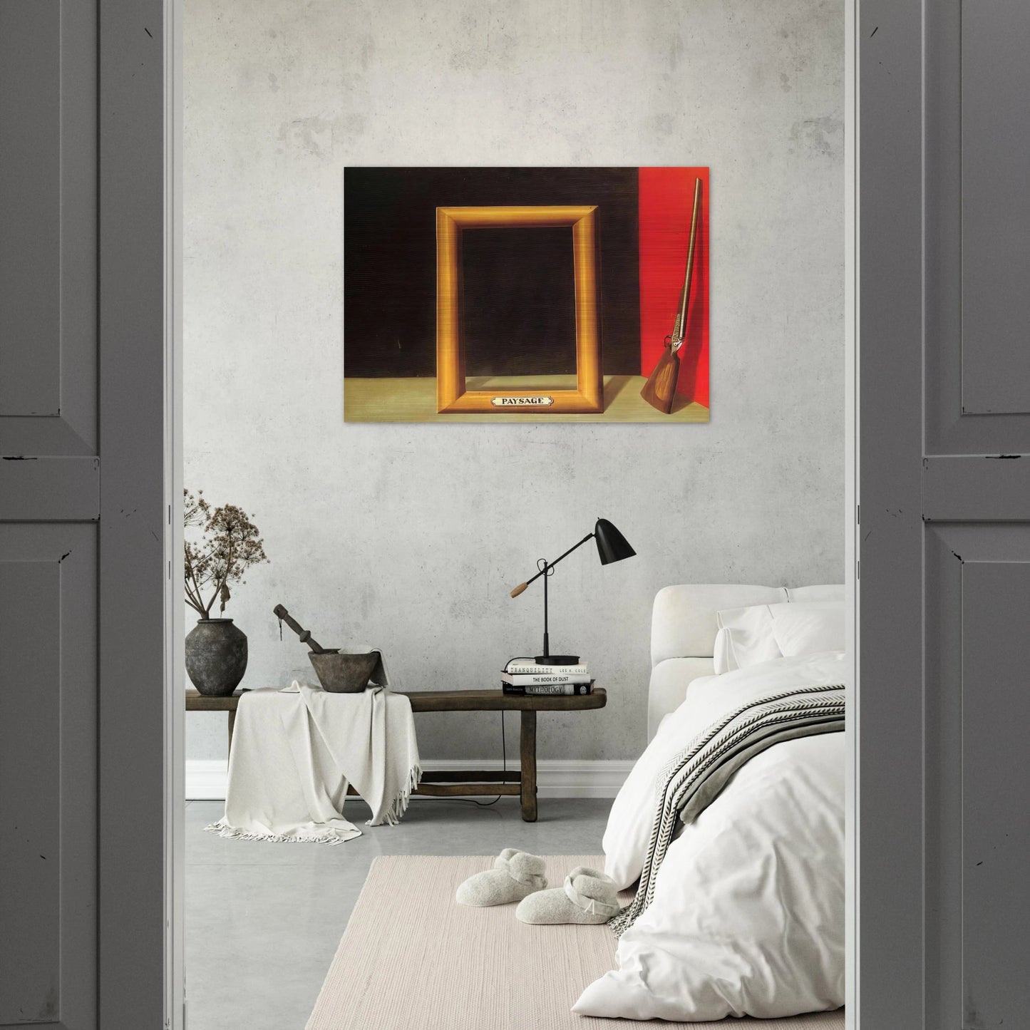 THE DELIGHTS OF LANDSCAPE 1928 - Rene Magritte Brushed Aluminum Print - 70x100 cm / 28x40 inches | Rene Magritte Aluminum Print | Rene Magritte Prints