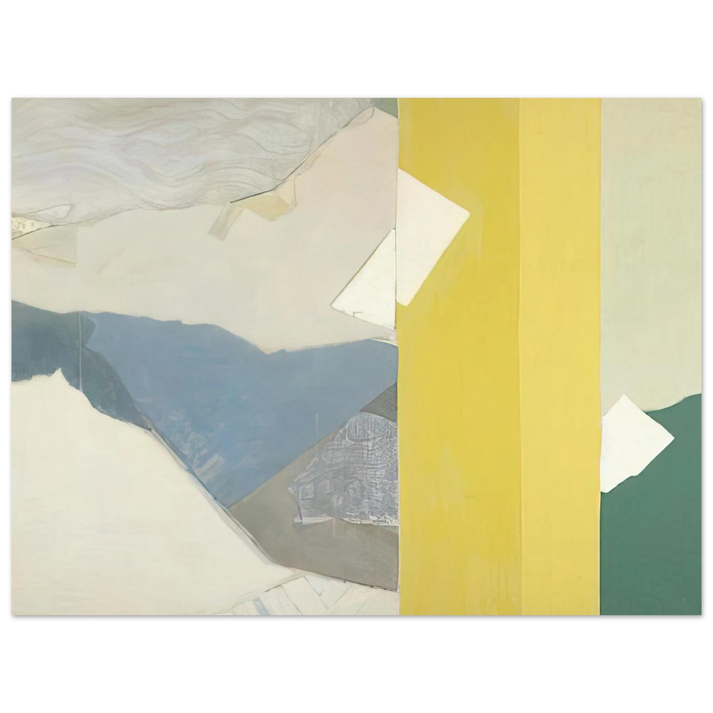 Kenzo Okada - Three Whites - 1963  75x100 cm / 30x40inches Fine Art Poster