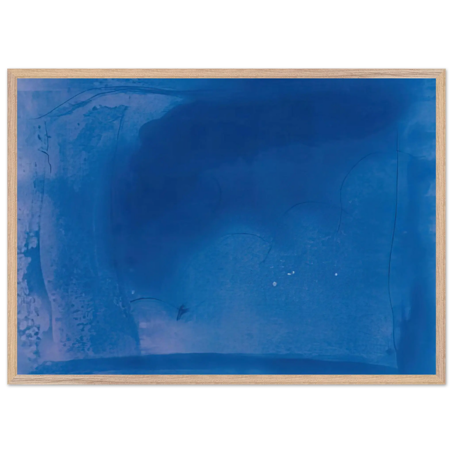 Helen Frankenthaler - Corot s Mark - 1987 Wall art - 50x70 cm / 20x28 Inches - Premium Wooden Framed Poster With Fine Art Paper - Wood frame