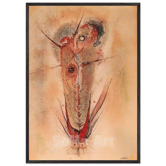 Don Juan - 1944 - Wols 70x100 cm / 28x40 inches Framed Art Print – Black Wooden Frame