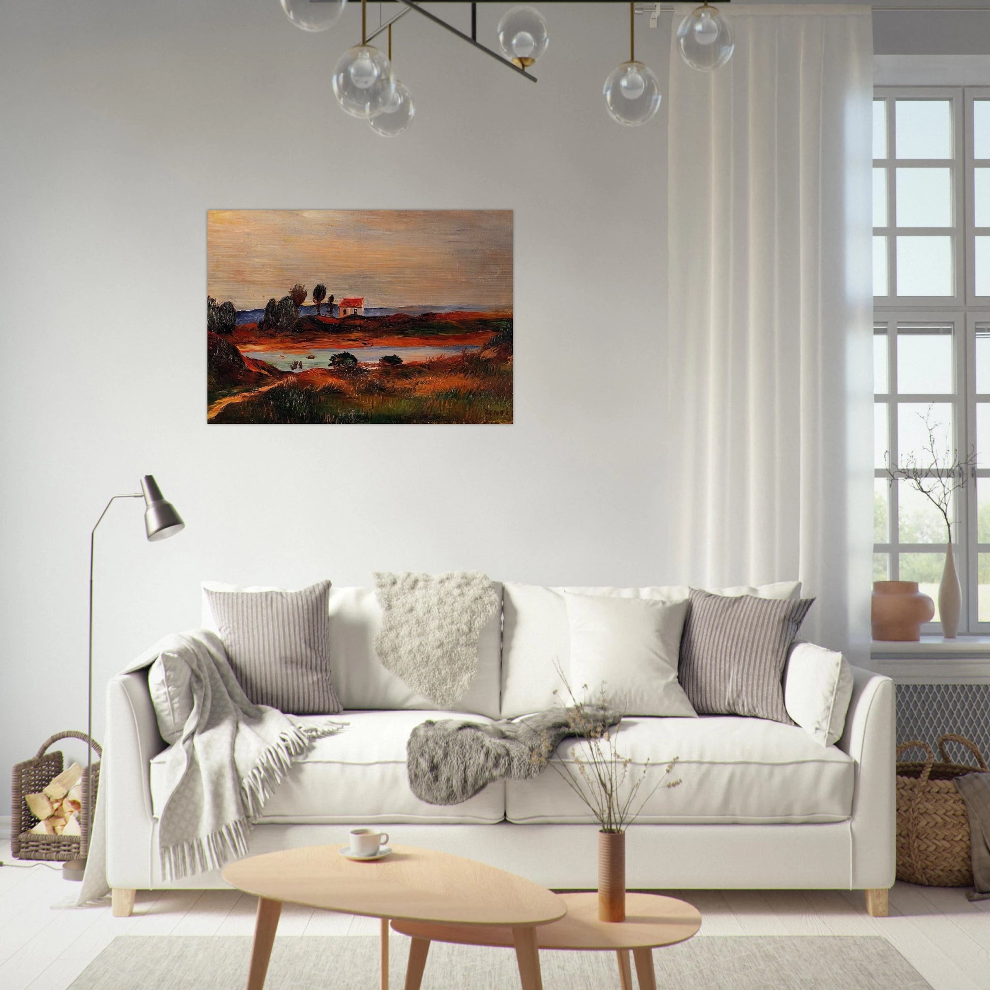 View of Brittany - Pierre-Auguste Renoir Brushed Aluminum Print - 70x100 cm / 28x40 inches | Pierre-Auguste Renoir Aluminum Print | Pierre-Auguste Renoir Prints