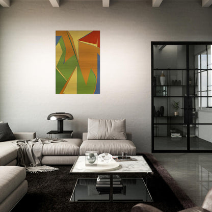 Jaune - Fernand Leduc Brushed Aluminum Print - 70x100 cm / 28x40 inches | Fernand Leduc Aluminum Print | Fernand Leduc Prints