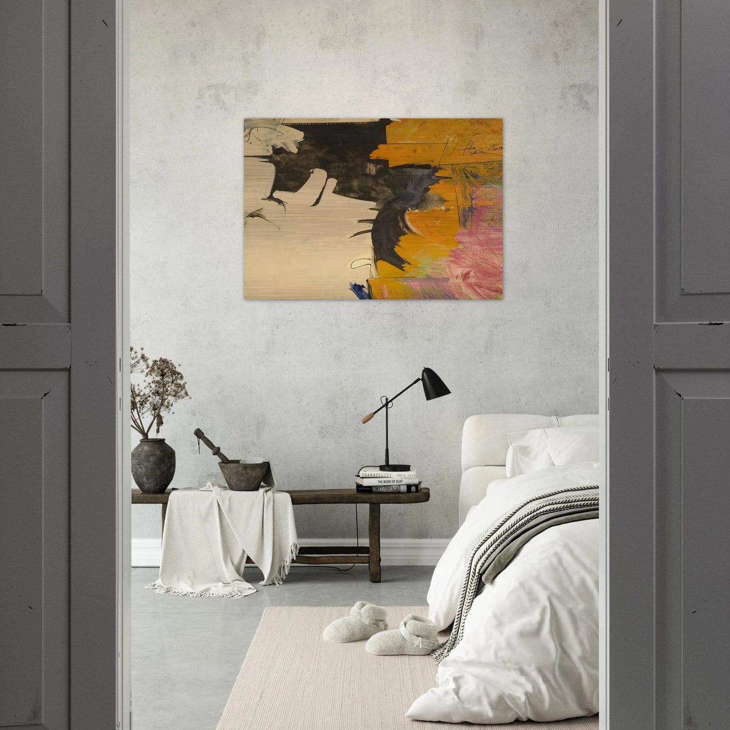 Psychoseismorama II - 1960 - Hassel Smith Brushed Aluminum Print - 70x100 cm / 28x40 inches | Hassel Smith Aluminum Print | Hassel Smith Prints