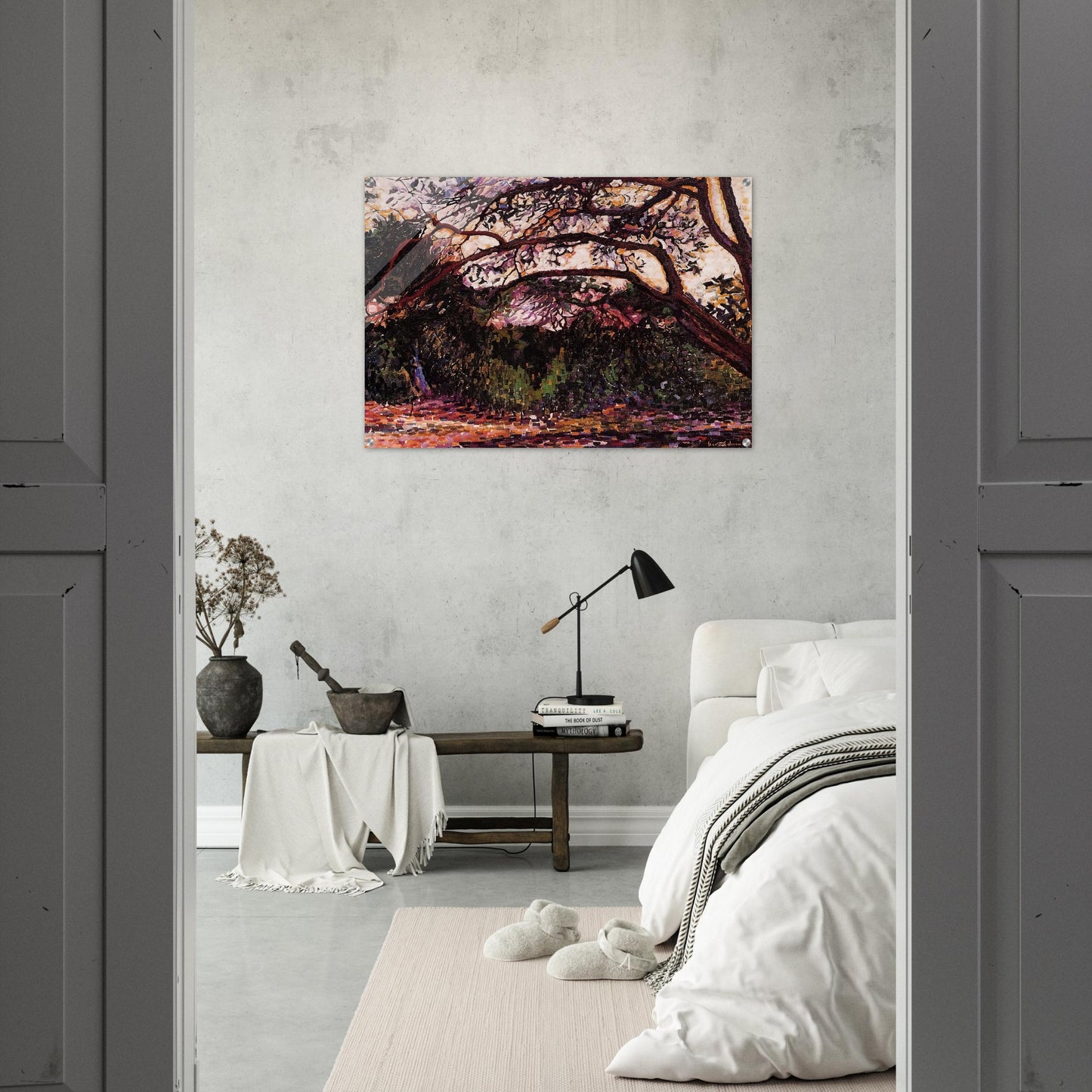 Wooded Landscape - Henri-Edmond Cross Acrylic Print - 70x100 cm / 28x40″ inches | Henri-Edmond Cross Wall Art | Henri-Edmond Cross Prints