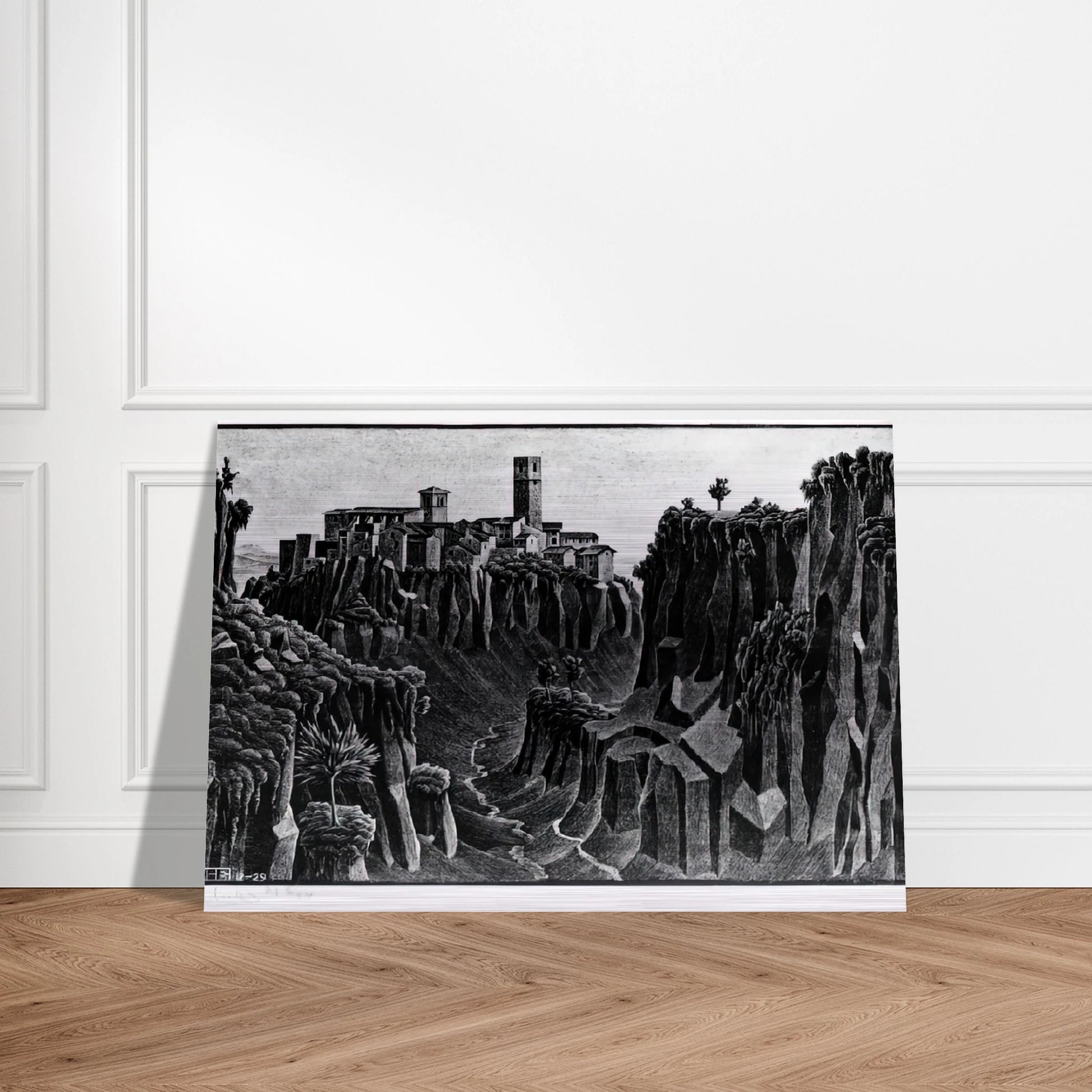 CIMINO BARBARANO - MC Escher Brushed Aluminum Print - 70x100 cm / 28x40 inches | MC Escher Aluminum Print | MC Escher Prints