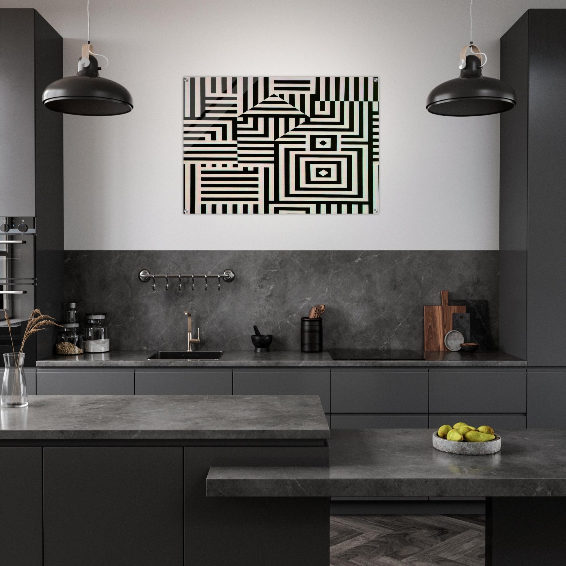 Riu-Kiu-C - 1960 - Victor Vasarely Acrylic Print - 70x100 cm / 28x40″ inches | Victor Vasarely Wall Art | Victor Vasarely Prints