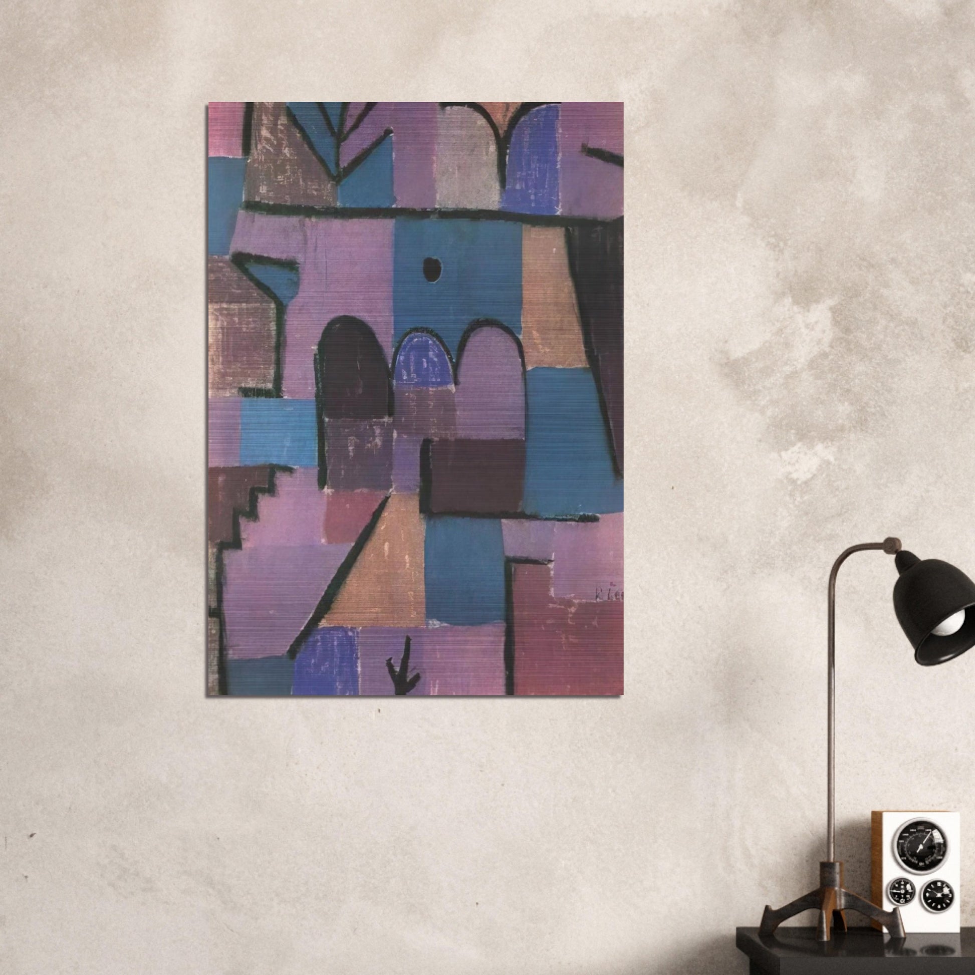 ORIENTAL GARDEN 1939 - Paul Klee Brushed Aluminum Print - 70x100 cm / 28x40 inches | Paul Klee Aluminum Print | Paul Klee Prints