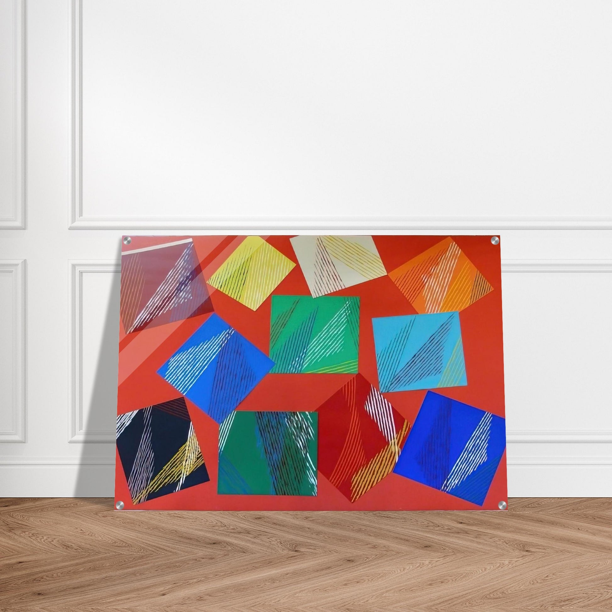 Wig-Wam - 1991 - Piero Dorazio Acrylic Print - 70x100 cm / 28x40″ inches