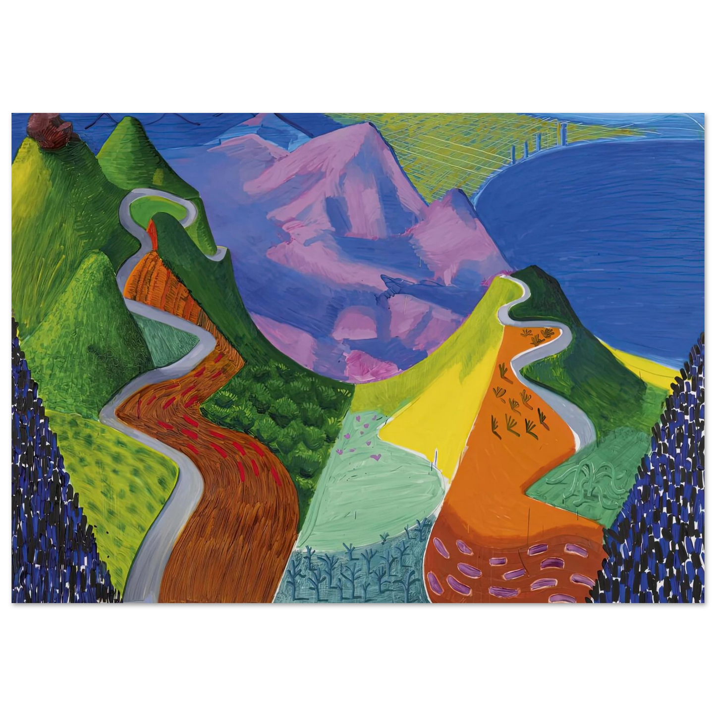 David Hockney - David Hockney Wall art - 13x18 cm / 5x7 inches - Fine Art Poster-canvas - -