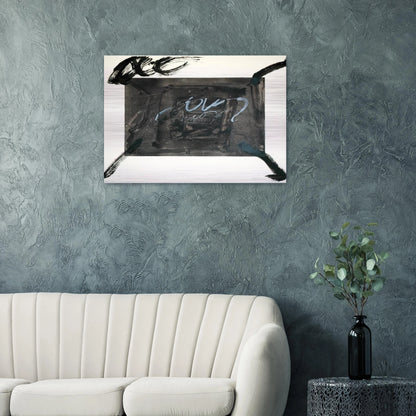 QUATRE GESTES NOIRS 1983 - Antoni Tapies Brushed Aluminum Print - 70x100 cm / 28x40 inches | Antoni Tapies Aluminum Print | Antoni Tapies Prints