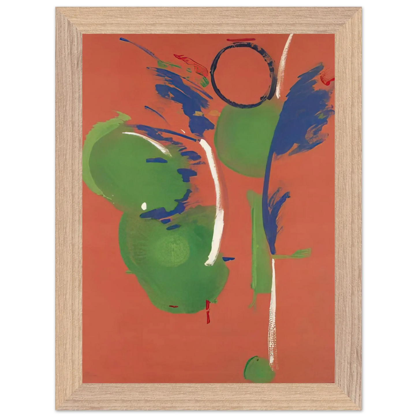 Helen Frankenthaler - Mary, Mary - 1987 Wall art - A1 (59.4 x 84.1  cm) - Premium Wooden Framed Poster With Fine Art Paper - Black frame