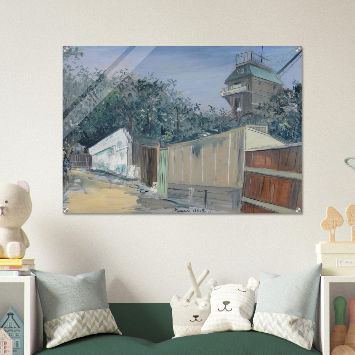 LE MOULIN DE LA GALETTE A MONTMARTRE 1915 - Maurice Utrillo Acrylic Print - 70x100 cm / 28x40″ inches