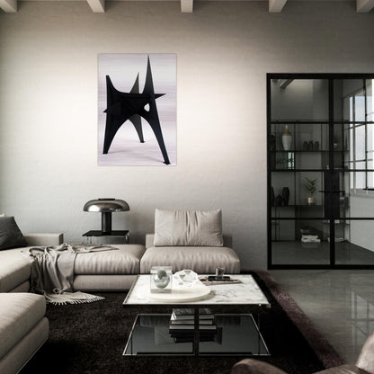 TROIS PICS INTERMEDIATE MAQUETTE 1967 - Alexander Calder Brushed Aluminum Print - 70x100 cm / 28x40 inches | Alexander Calder Aluminum Print | Alexander Calder Prints