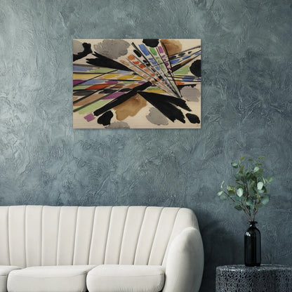 Diagonale - 1954 - Ernst Wilhelm Nay Brushed Aluminum Print - 70x100 cm / 28x40 inches | Ernst Wilhelm Nay Aluminum Print | Ernst Wilhelm Nay Prints