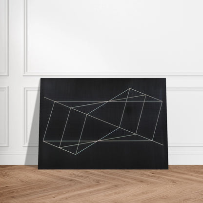 TWISTED BUT STRAIGHT 1948 - Josef Albers Brushed Aluminum Print - 70x100 cm / 28x40 inches | Josef Albers Aluminum Print | Josef Albers Prints
