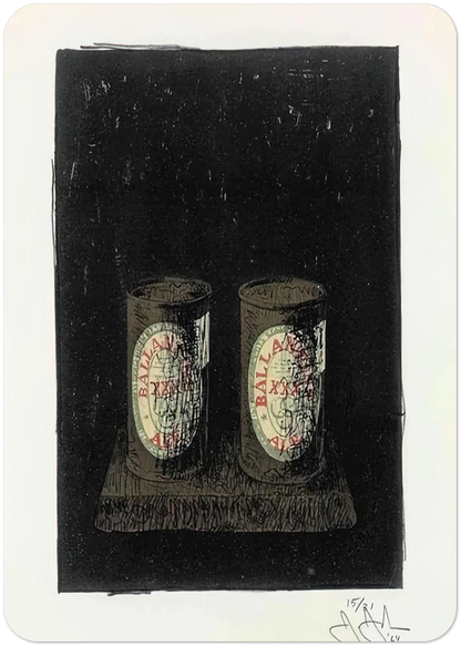 ALE CANS 1964 1 By Jasper Johns Pack of 10 Post Cards | Jasper Johns Post Cards | A6 (10.5 x 14.8 cm) - 4.1 x 5.8 inches
