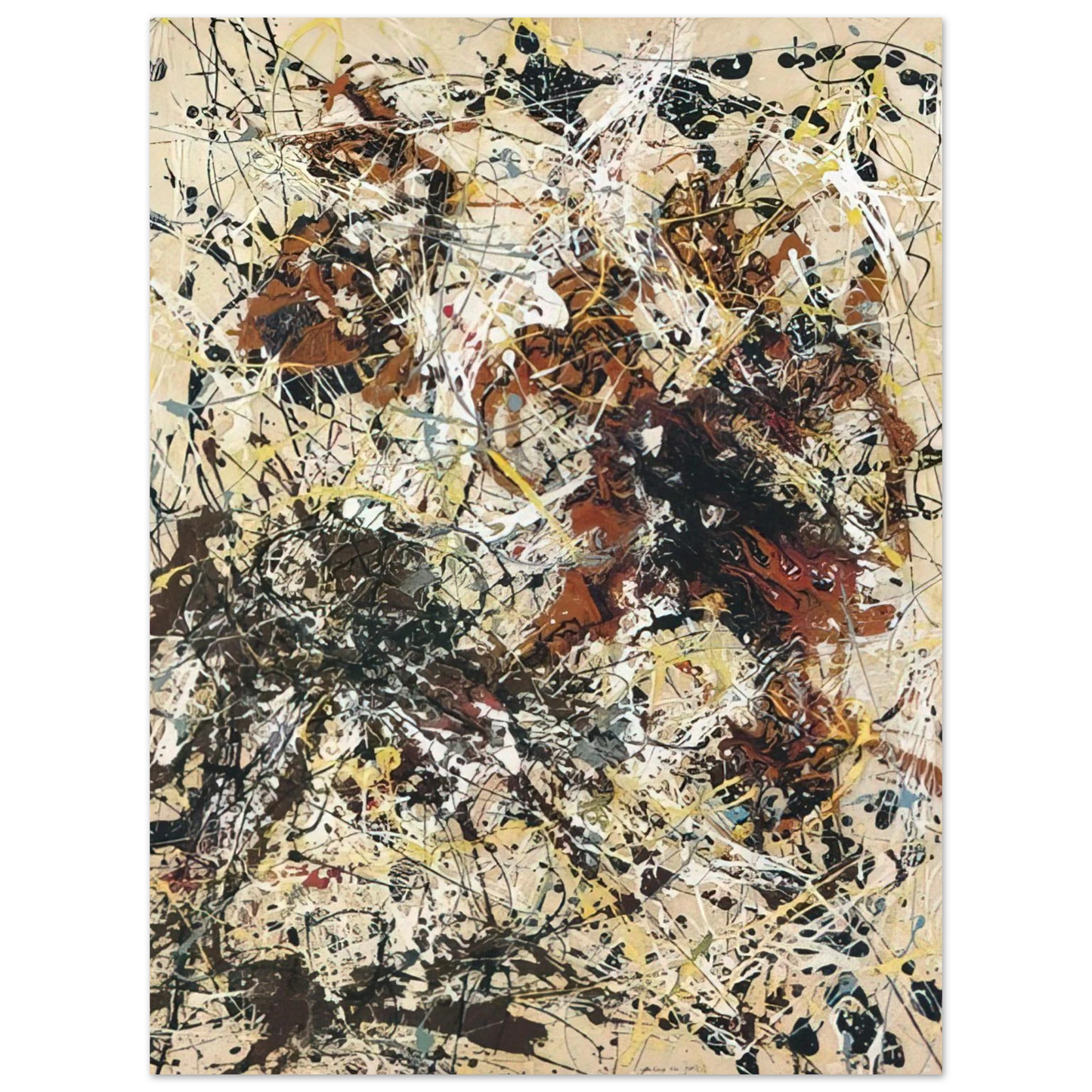 Jackson Pollock - NUMBER 12 1949  75x100 cm / 30x40inches Fine Art Poster