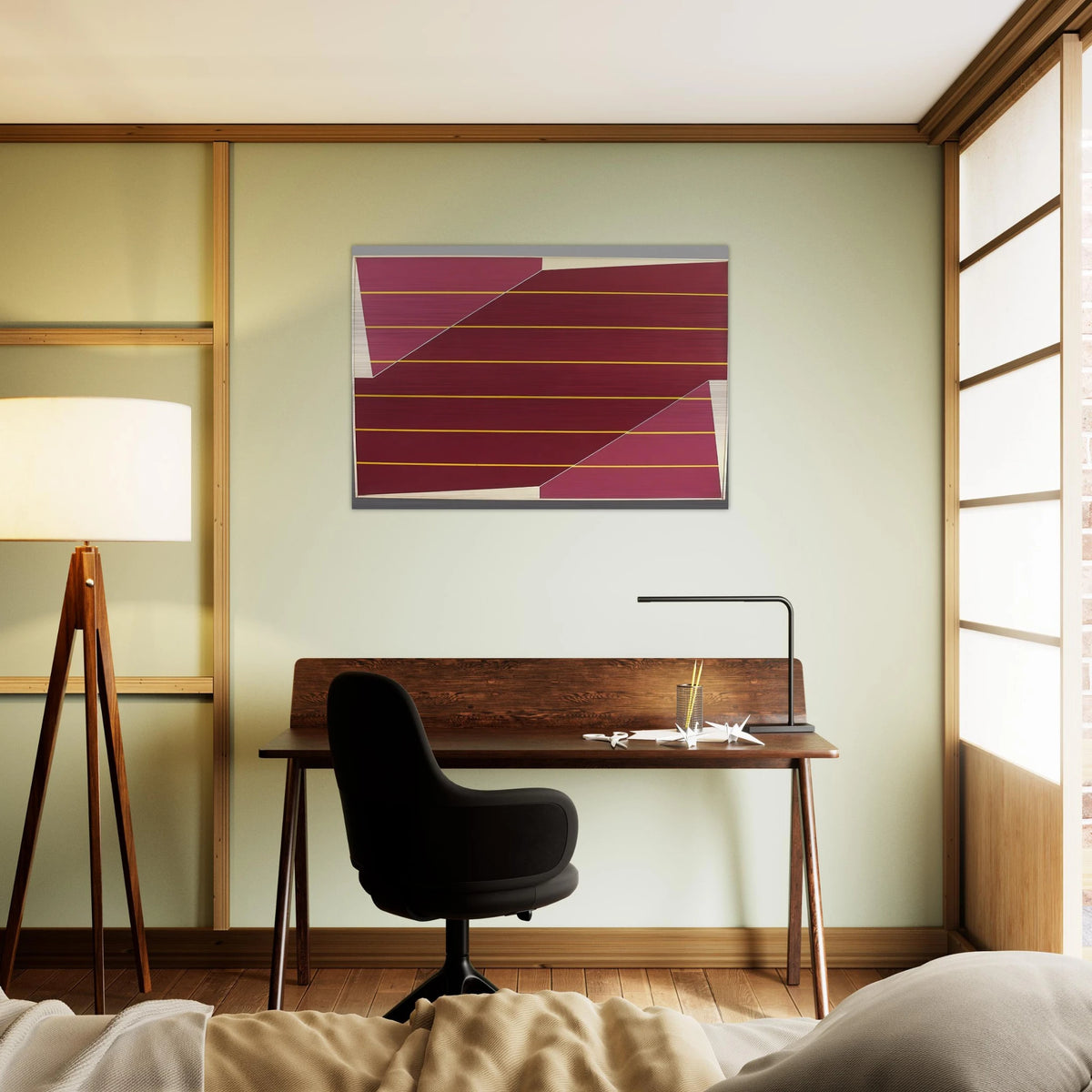 Line Rotation - 1964 - Larry Zox Brushed Aluminum Print - 70x100 cm / 28x40 inches | Larry Zox Aluminum Print | Larry Zox Prints
