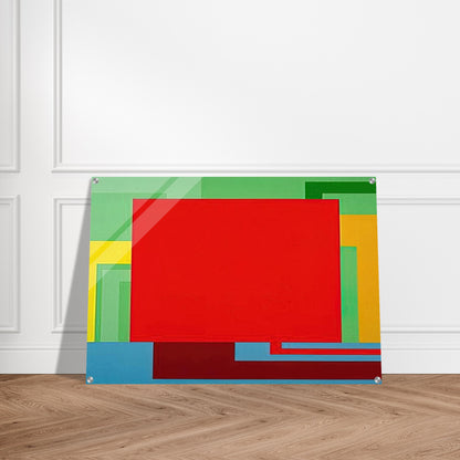 Soul Control - 1991 - Peter Halley Acrylic Print - 70x100 cm / 28x40″ inches