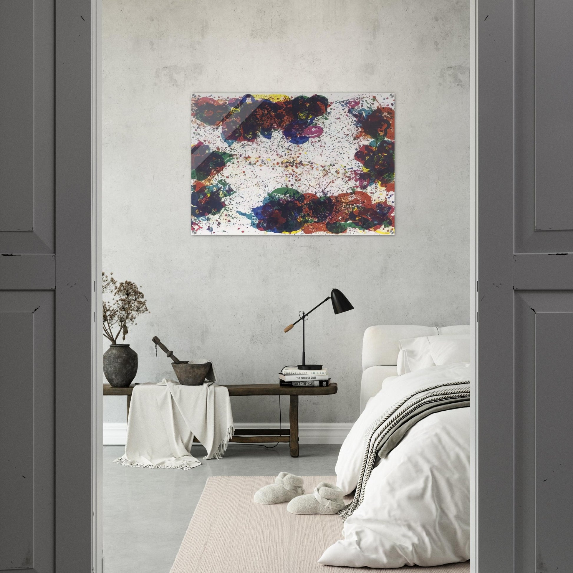 Coral Lyre Nine - Sam Francis Acrylic Print - 70x100 cm / 28x40″ inches