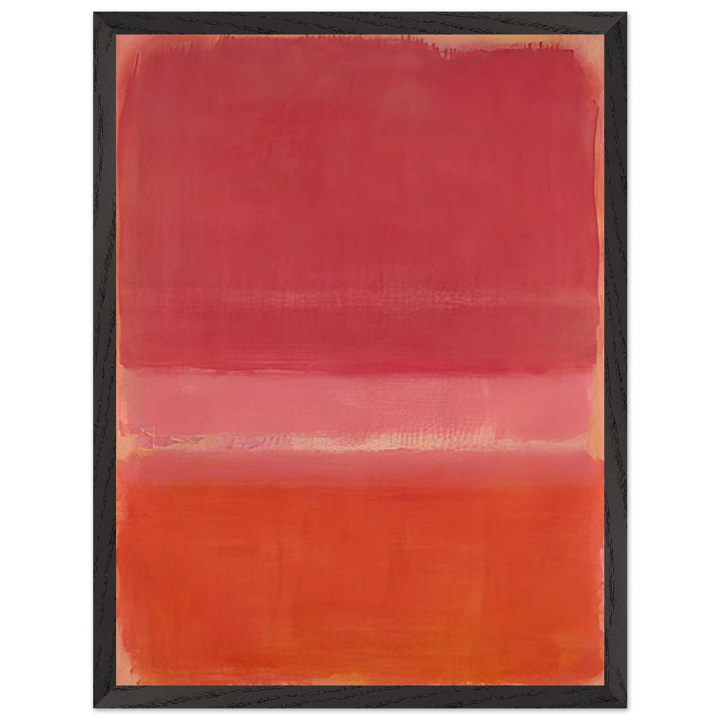 Mark Rothko - Untitled Red - 1956 Wall Art - 30x40 cm / 12x16 inches - Premium Wooden Framed Poster With Fine Art Paper - Wood frame