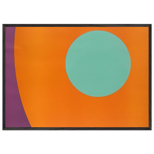Untitled Abstract - 1962 - Alexander Liberman 70x100 cm / 28x40 inches Framed Art Print – Black Wooden Frame