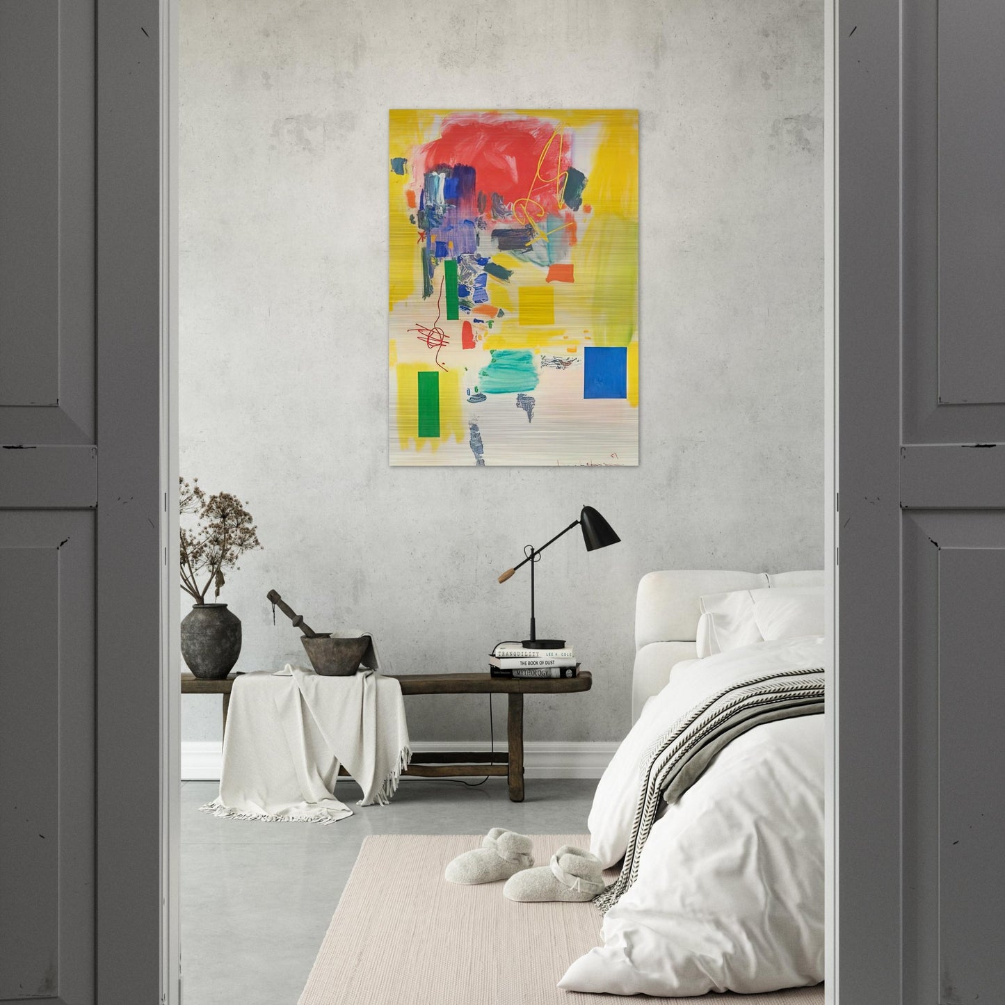 Golden Splendor - Hans Hofmann Brushed Aluminum Print - 70x100 cm / 28x40 inches | Hans Hofmann Aluminum Print | Hans Hofmann Prints