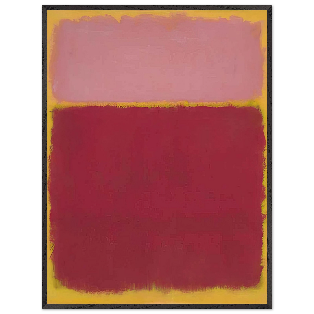 Mark Rothko - Untitled No. 17 - 1961 Wall Art - 30x40 cm / 12x16 inches - Premium Wooden Framed Poster With Fine Art Paper - Wood frame