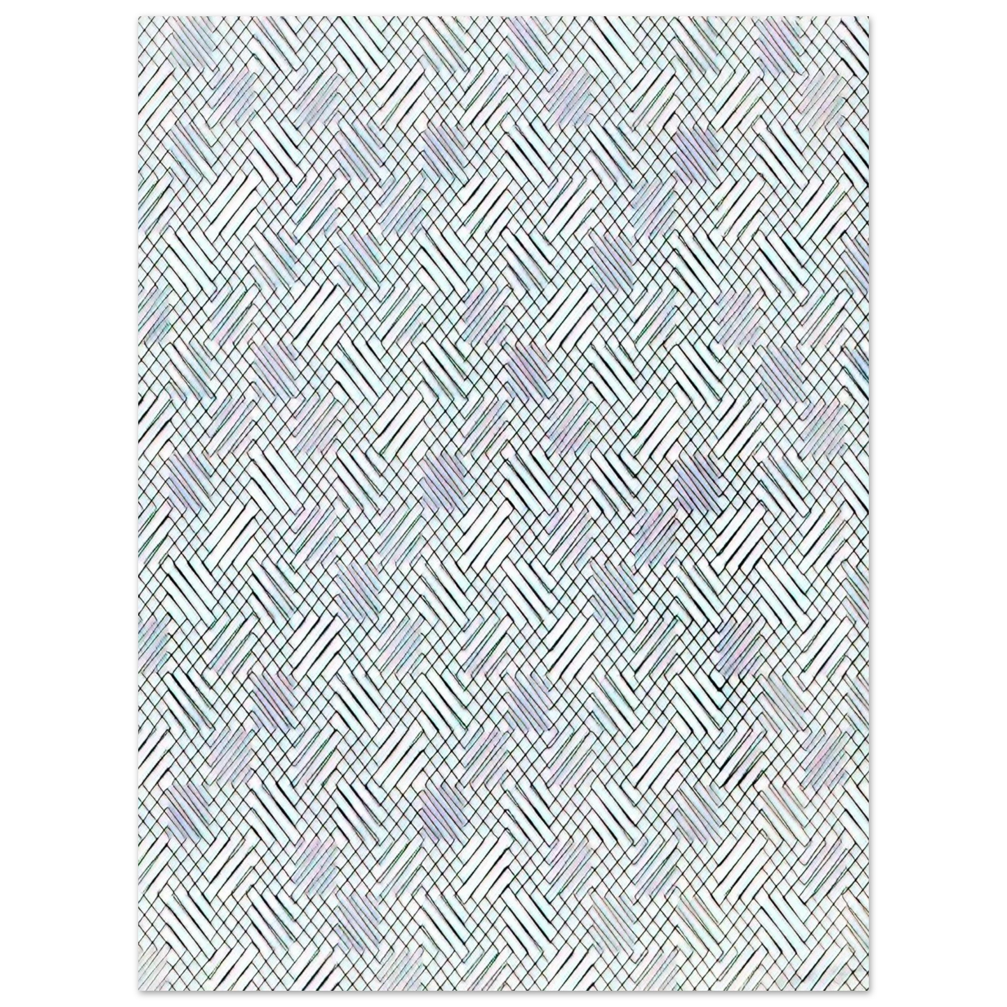 Francois Morellet - Untitled Diagonals - 1970  75x100 cm / 30x40inches Fine Art Poster