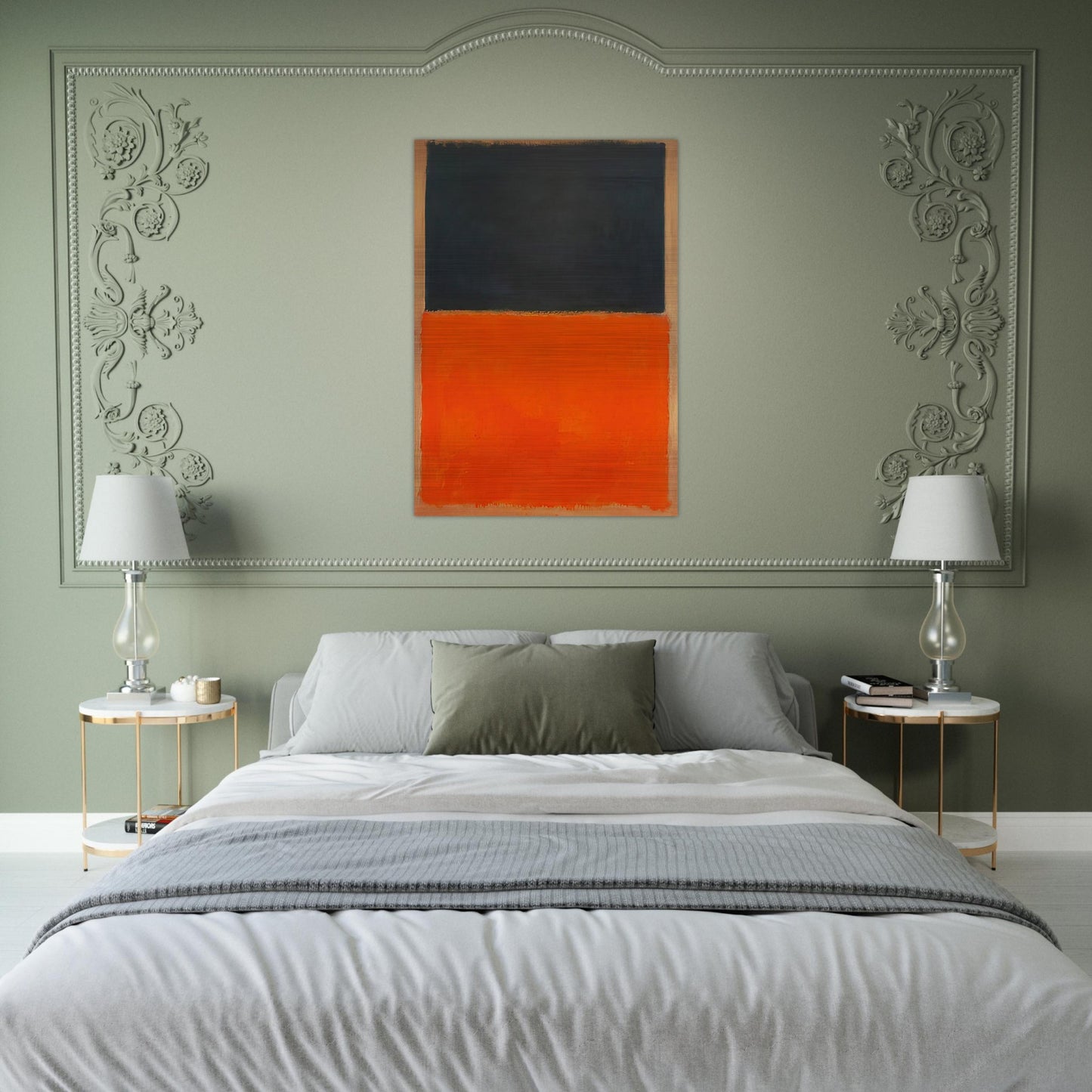 Green and Tangerine on Red - 1956 - Mark Rothko Brushed Aluminum Print - 70x100 cm / 28x40 inches | Mark Rothko Aluminum Print | Mark Rothko Prints