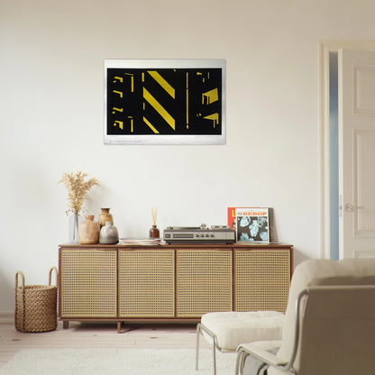 Third Avenue Elevated #1 1951 - Purism - Ralston Crawford Brushed Aluminum Print - 70x100 cm / 28x40 inches | Ralston Crawford Aluminum Print | Ralston Crawford Prints