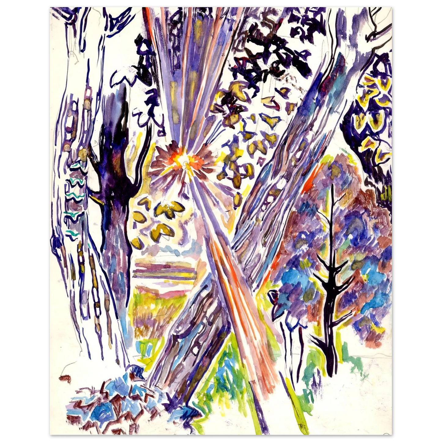 Walter Inglis Anderson - Walter Anderson Wall art - 60x80 cm / 24x32 inches - Premium Wooden Framed Poster With Fine Art Paper-canvas - White frame