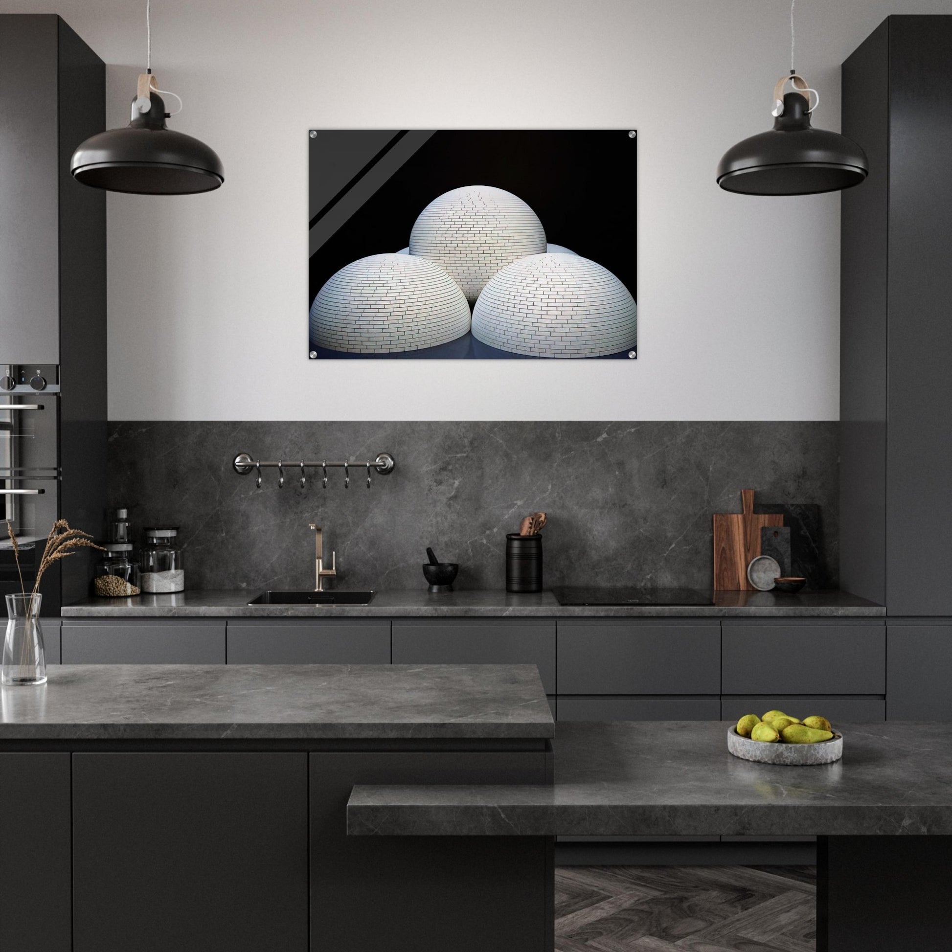 Model for Brick Structure four domes and a sphere - Sol LeWitt Acrylic Print - 70x100 cm / 28x40″ inches | Sol LeWitt Wall Art | Sol LeWitt Prints