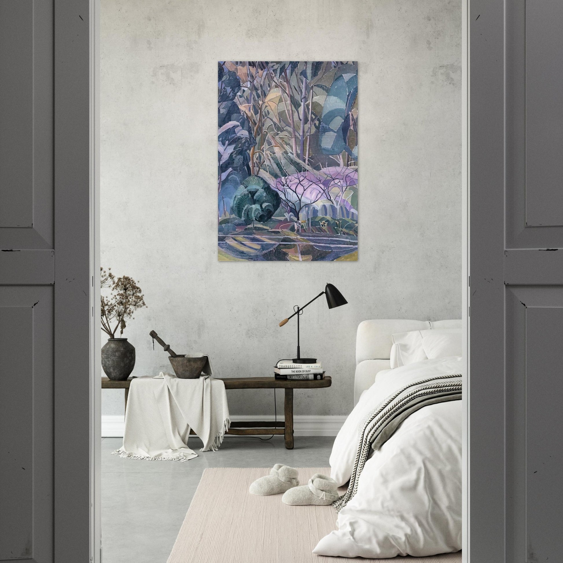 Trees - 1927 - Grace Cossington Smith Brushed Aluminum Print - 70x100 cm / 28x40 inches | Grace Cossington Smith Aluminum Print | Grace Cossington Smith Prints