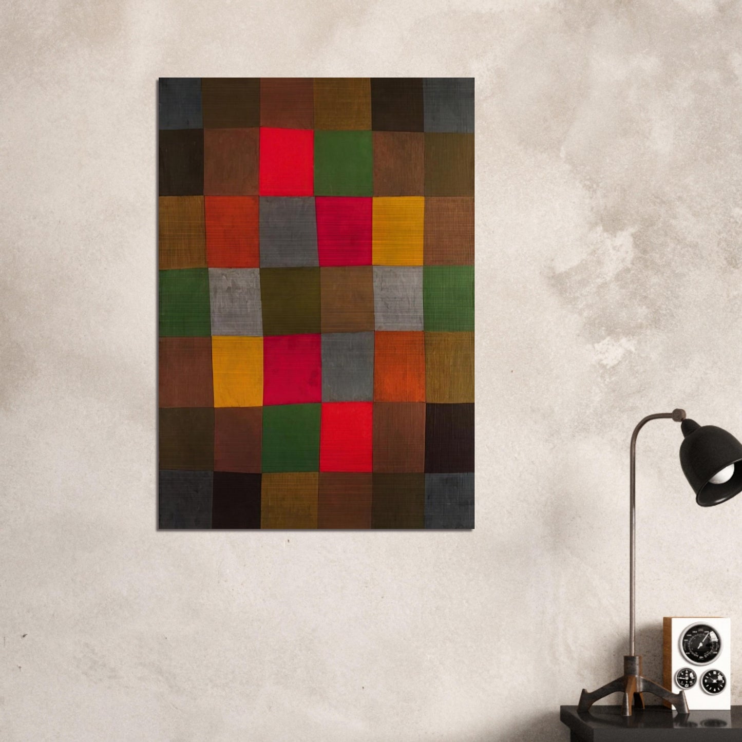 NEW HARMONY 1936 - Paul Klee Brushed Aluminum Print - 70x100 cm / 28x40 inches | Paul Klee Aluminum Print | Paul Klee Prints