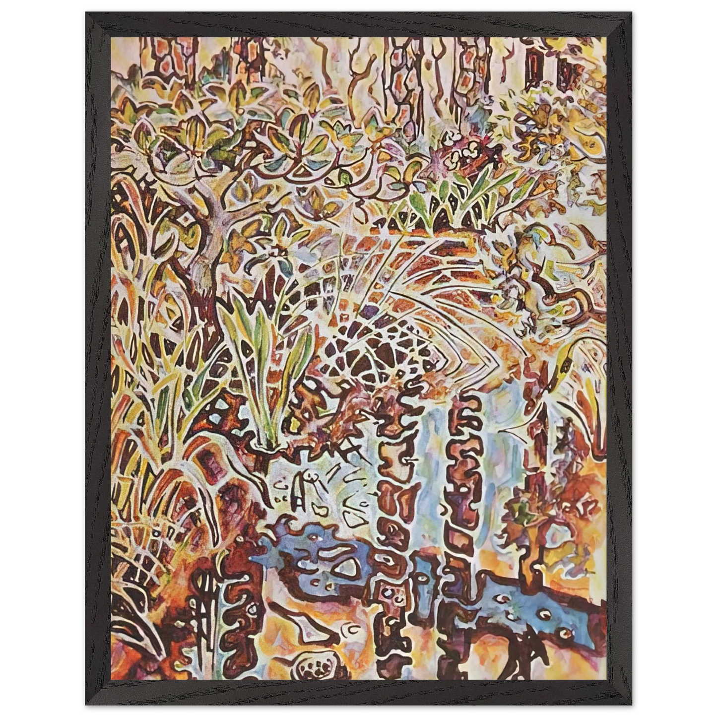 Walter Inglis Anderson - Walter Anderson Wall art - 20x25 cm / 8x10 inches - Premium Wooden Framed Poster With Fine Art Paper-canvas - Black frame