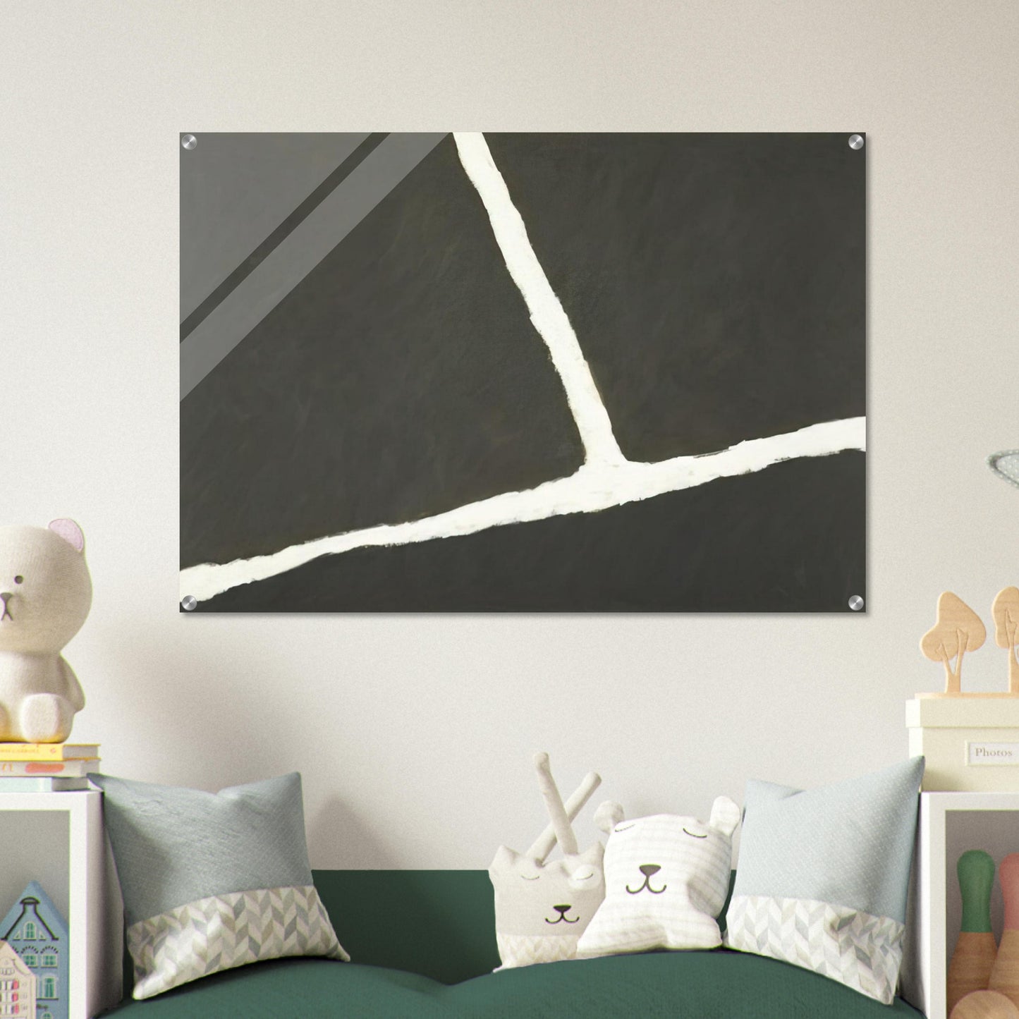 Krijtlijnen HV - 1977 - Raoul De Keyser Acrylic Print - 70x100 cm / 28x40″ inches