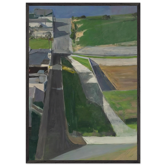 Cityscape I - Richard Diebenkorn 70x100 cm / 28x40 inches Framed Art Print – Black Wooden Frame