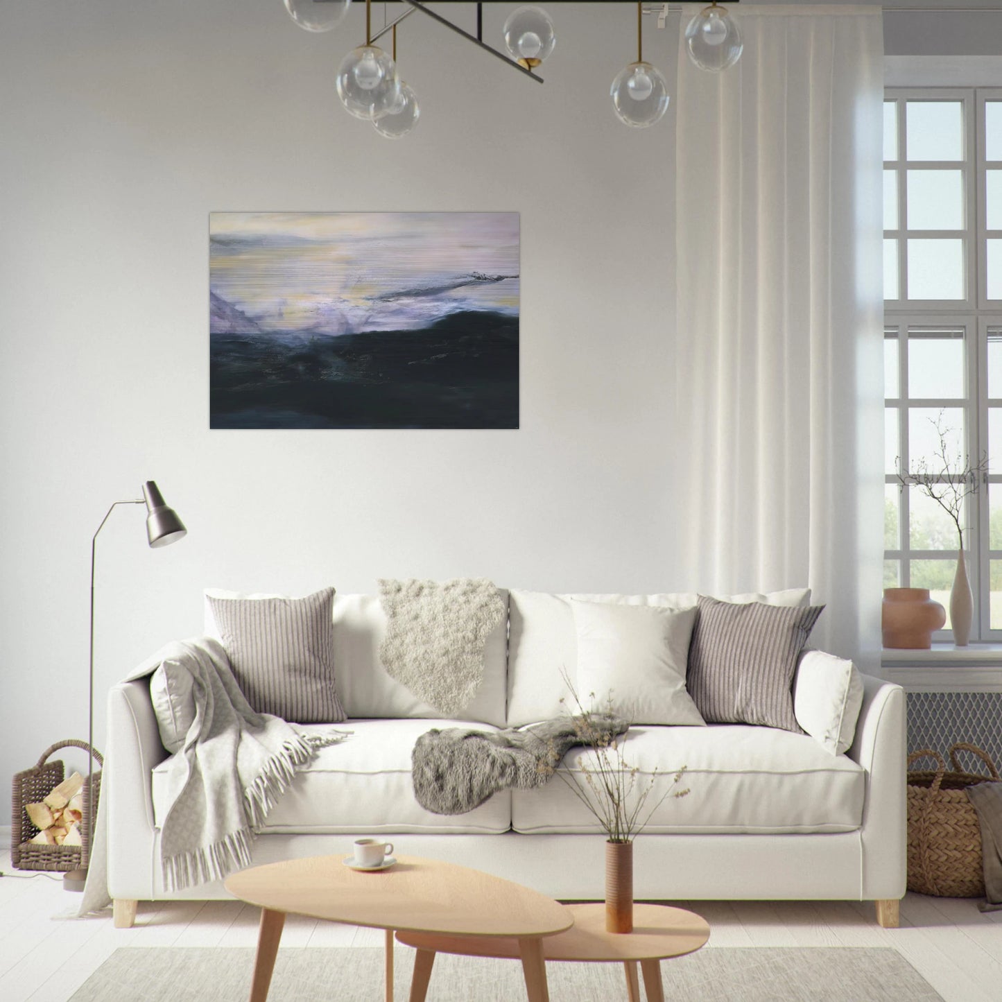 15 02 2001 2001 - Zao Wou-Ki Brushed Aluminum Print - 70x100 cm / 28x40 inches | Zao Wou-Ki Aluminum Print | Zao Wou-Ki Prints